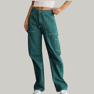 Lioness Teal Cargo Pants